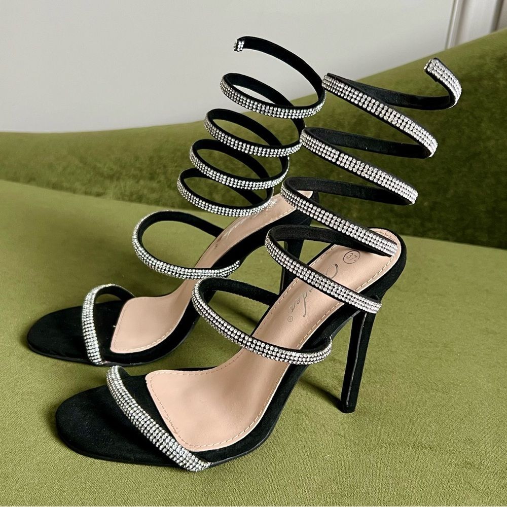 Rhinestone High Heels/Sandals